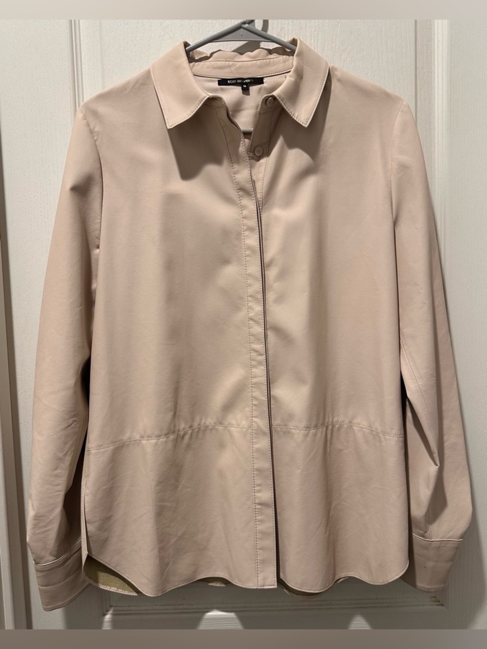 Kobi Halperin “Better Than Leather” Aspen Long Sleeve Button Front Top/Jacket